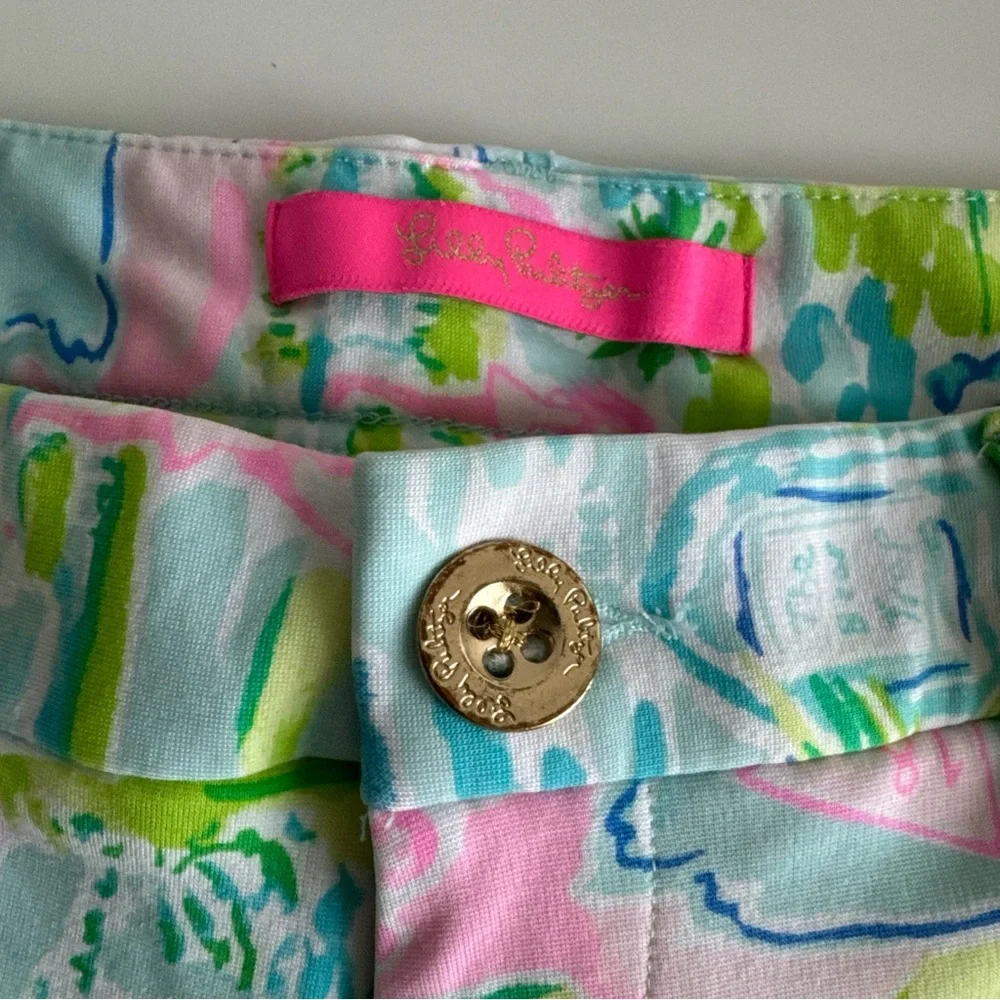 Lilly Pulitzer Women's Beaumont Honda Classic French Toile Golf Shorts Sz 2 - Picture 3 of 9